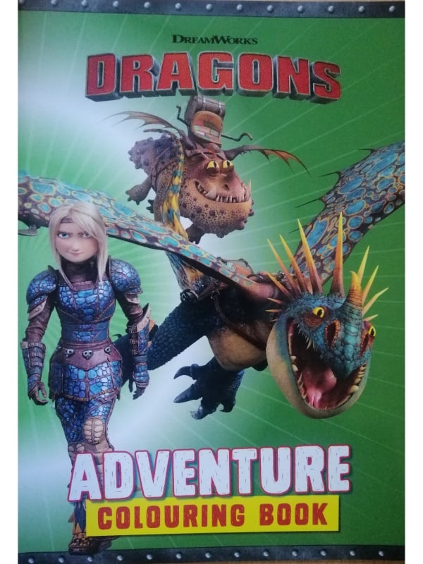 DreamWorks Dragons Coloring Book Adventure AUC Bookstores EG