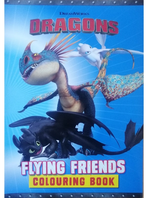 DreamWorks Dragons Coloring Book Flying Friends AUC Bookstores EG