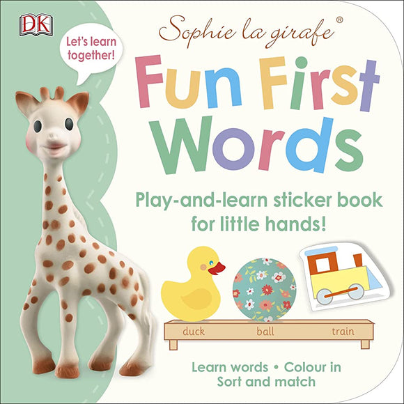 Sophie la girafe Fun First Words: Play-and-Learn Sticker Book for Little Hands!