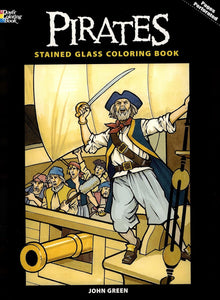 Pirates: Stained Glass Coloring Book