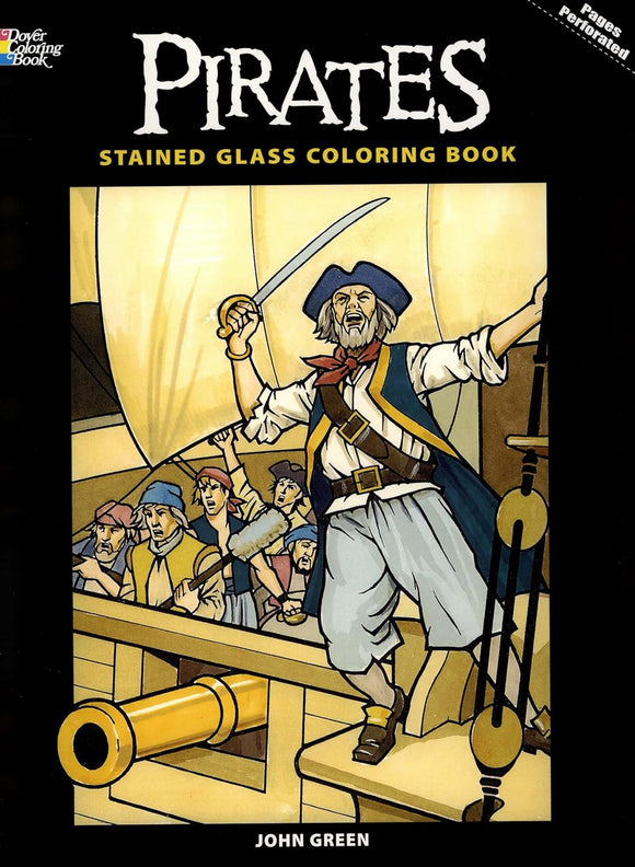 Pirates: Stained Glass Coloring Book
