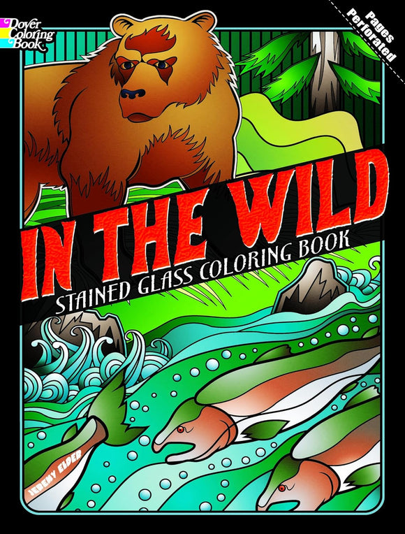 In the Wild Stained Glass Coloring Book