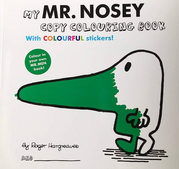 Mr. Men - My Mr. Nosey Colouring Book With Colourful Stickers