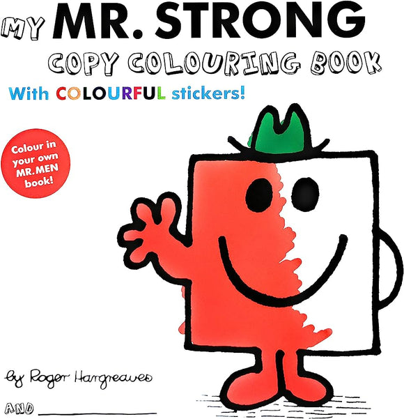 Mr. Men - My Mr. Strong Colouring Book With Colourful Stickers