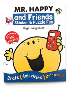 Mr. Happy And Friends Sticker & Puzzle Fun