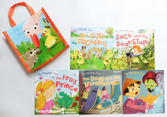 My Fairytale Adventure Collection 5 Books Set (Aladdin, Jack and the Beanstalk, The Elves and the Shoemaker, The Frog Prince, The Ugly Duckling)