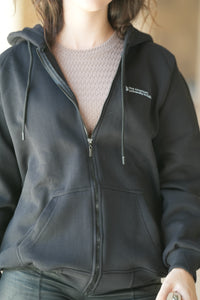 Old & new campus black hoodie