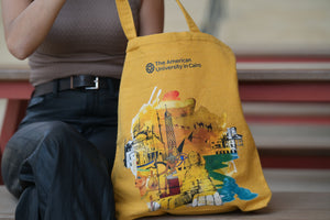 Yellow Egypt tote bag