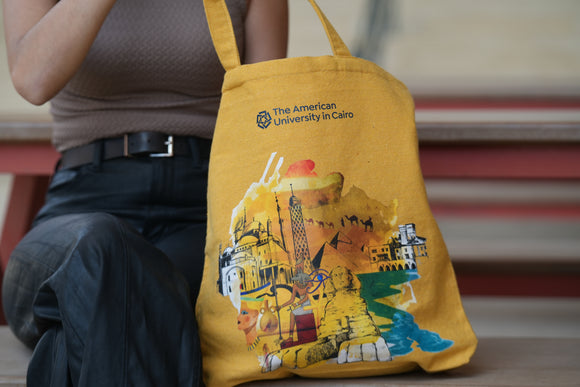 Yellow Egypt tote bag