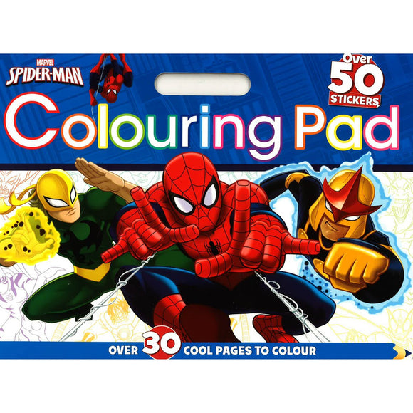Marvel Spider-Man Colouring Pad: Over 30 Cool Pages to Colour, with Over 50 Stickers